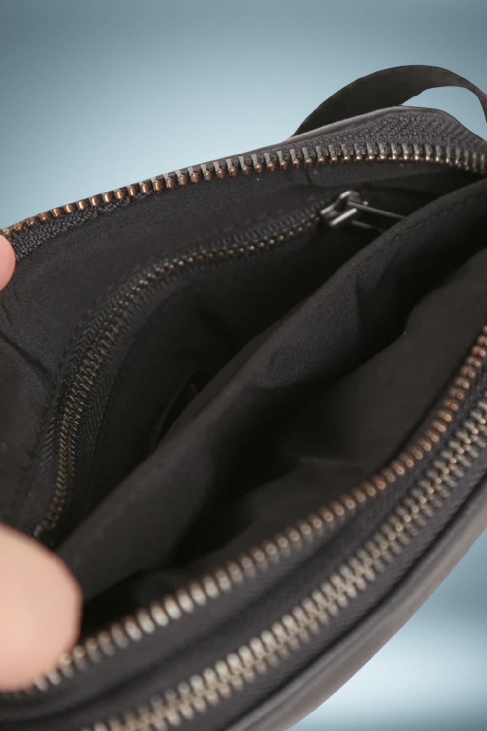 Sac Banane Cuir Noir