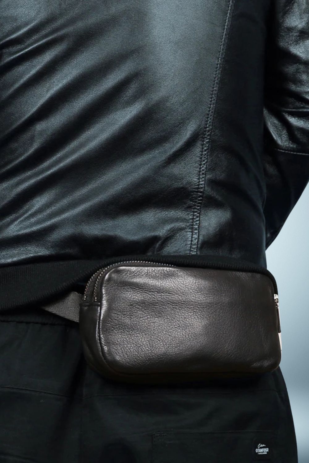 Sac Banane Cuir Noir