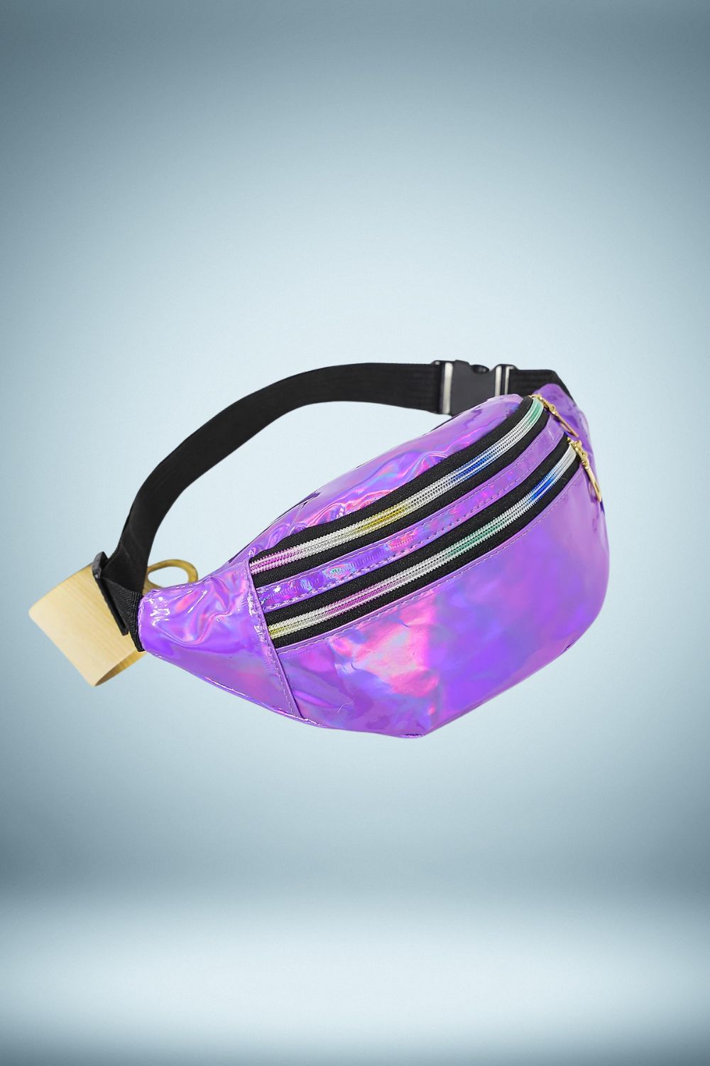 Sac Banane Femme Noir Brillant