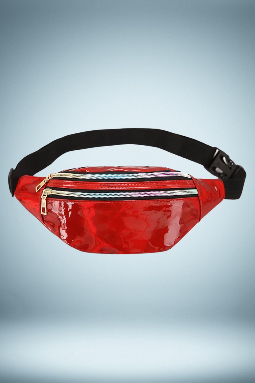Sac Banane Femme Noir Brillant
