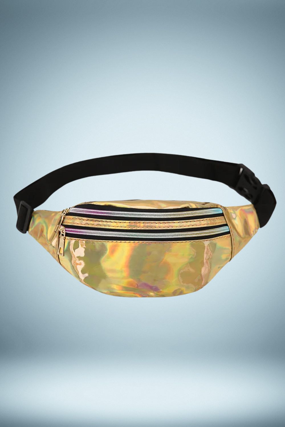 Sac Banane Femme Noir Brillant