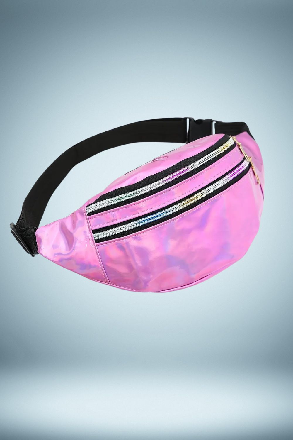 Sac Banane Femme Noir Brillant