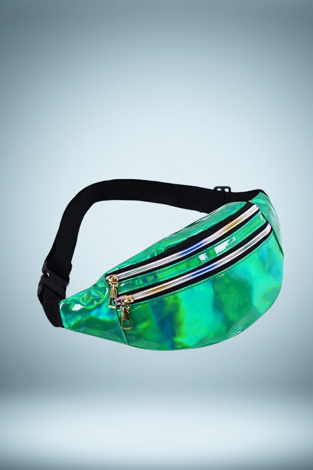 Sac Banane Femme Noir Brillant