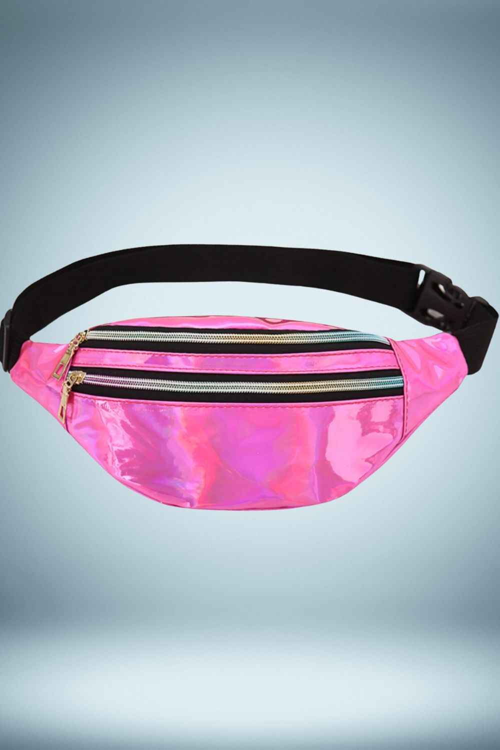 Sac Banane Femme Noir Brillant