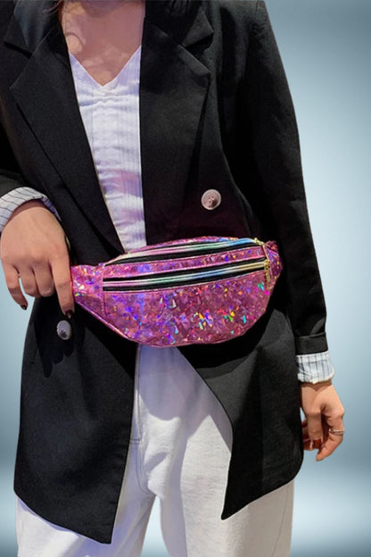 Sac Banane Bandouliere Femme Paillette 3