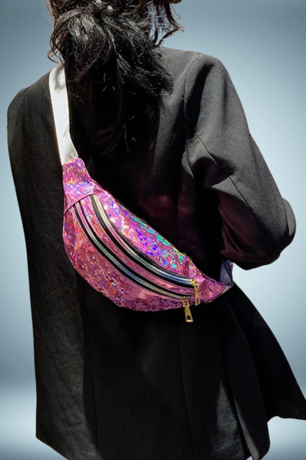 Sac Banane Bandouliere Femme Paillette 4