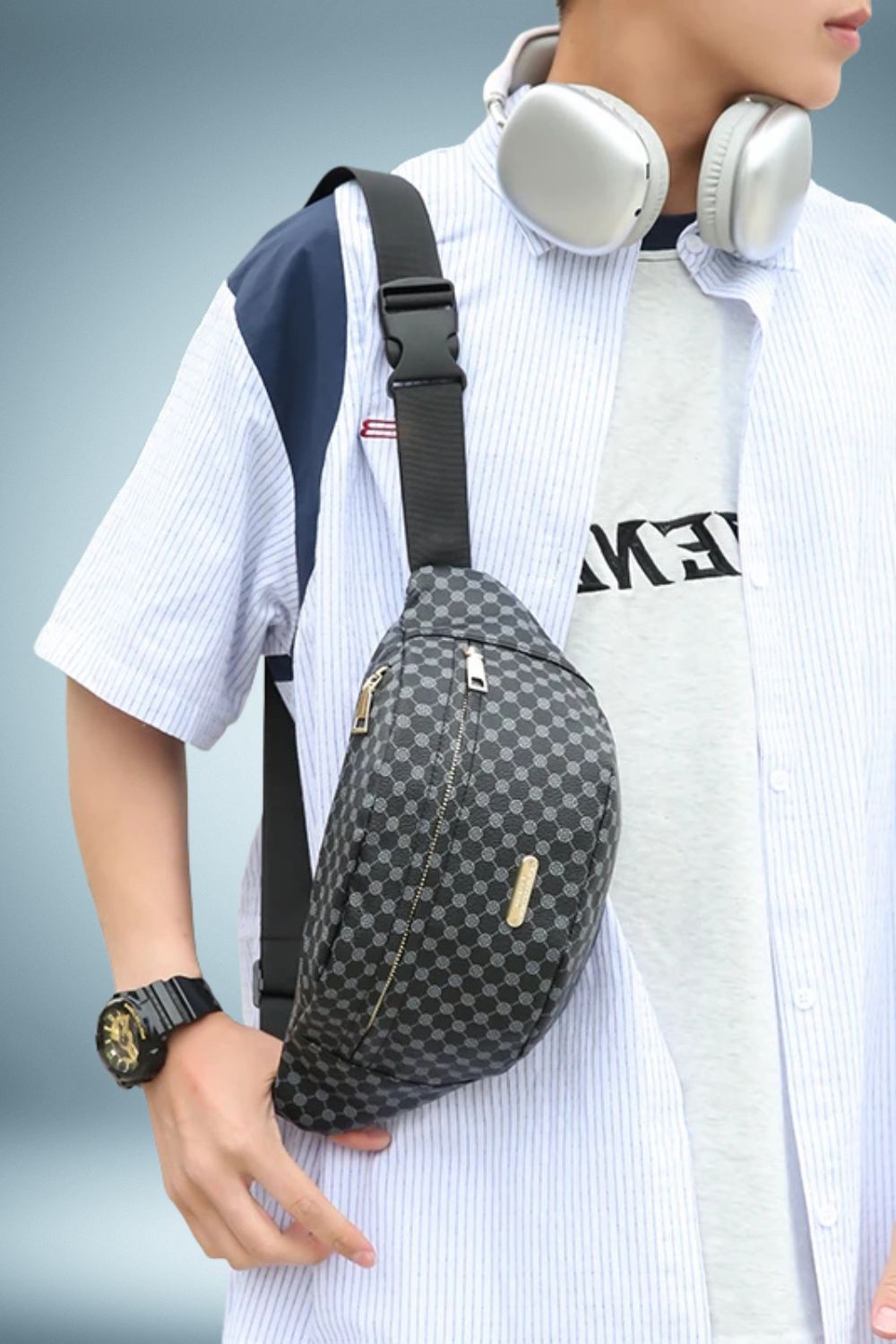 Sac Banane Bandouliere Homme Cuir 2