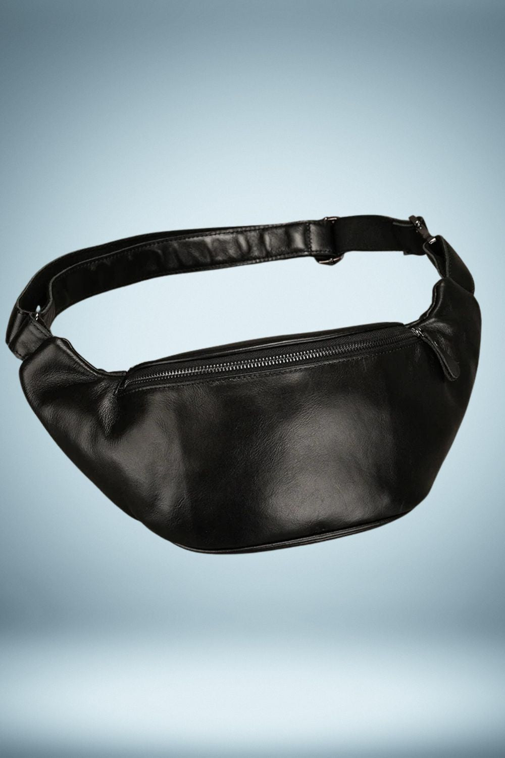 Sac Banane Cuir Noir Homme 3