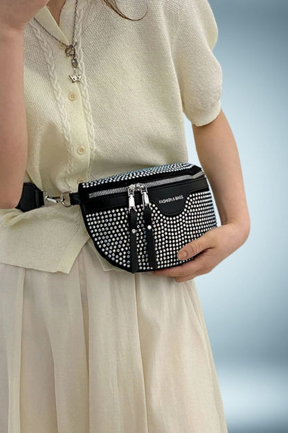 Sac Banane Cuir Paillete 3