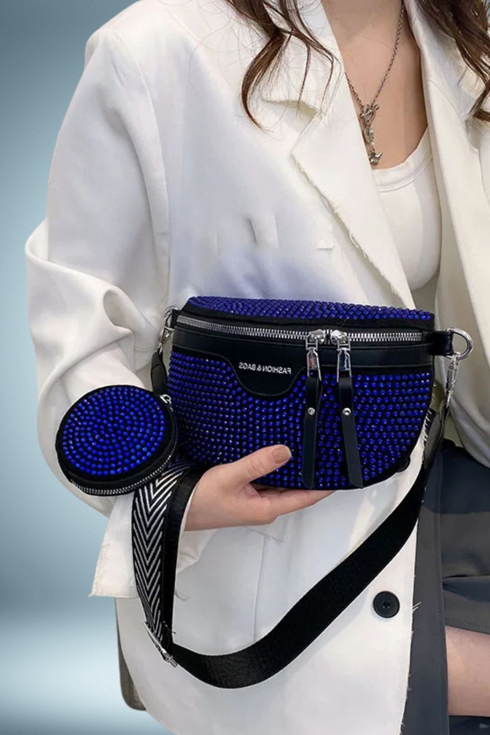 Sac Banane Cuir Paillete 4