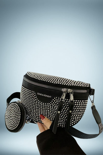 Sac Banane Cuir Paillete 5