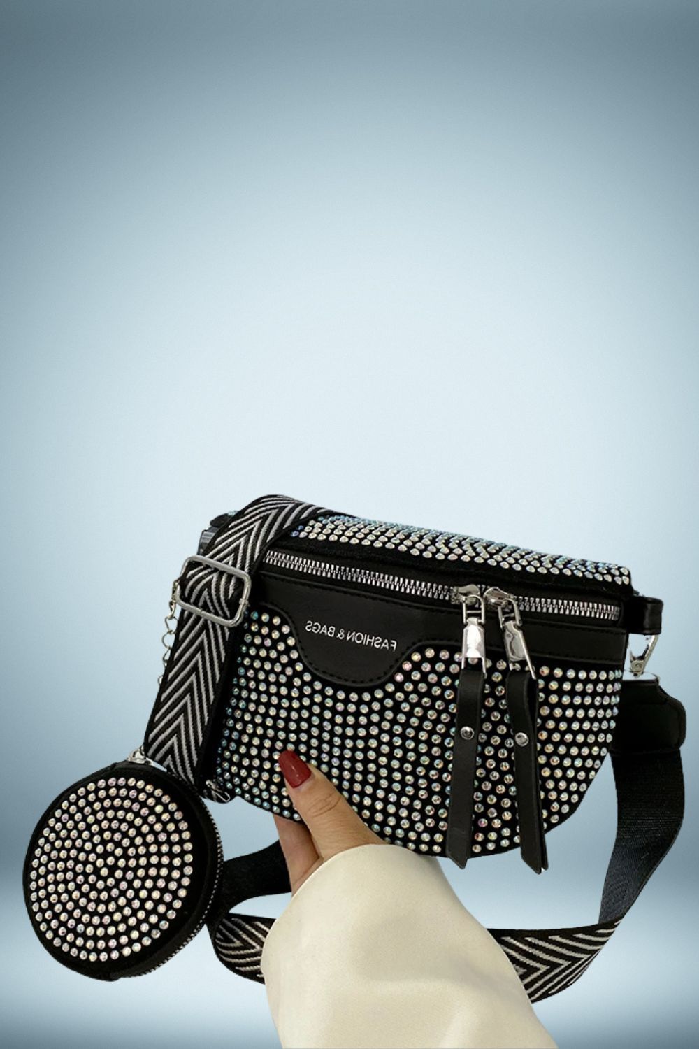 Sac Banane Cuir Paillete 7