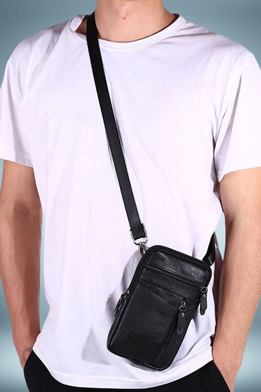 Sac Banane Homme Cuir Marron 1