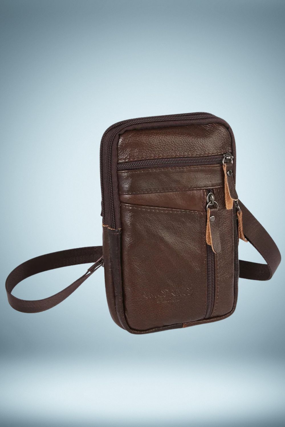 Sac Banane Homme Cuir Marron 2
