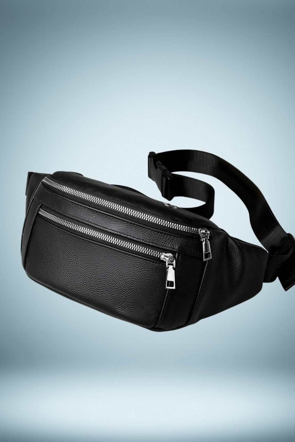Sac Banane Homme Cuir Noir 4