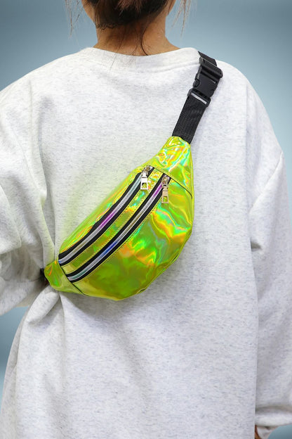 Sac Banane Vert Paillette 1