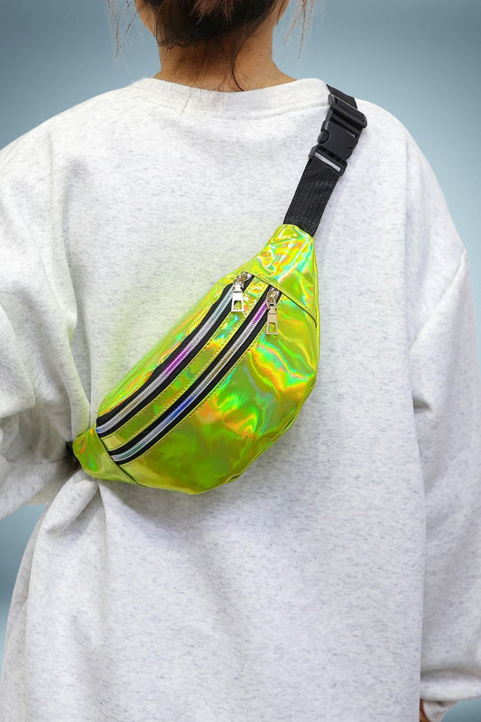 Sac Banane Vert Paillette 1