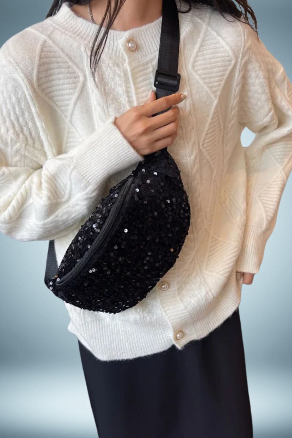 Sac Banane XL Femme Paillette 12