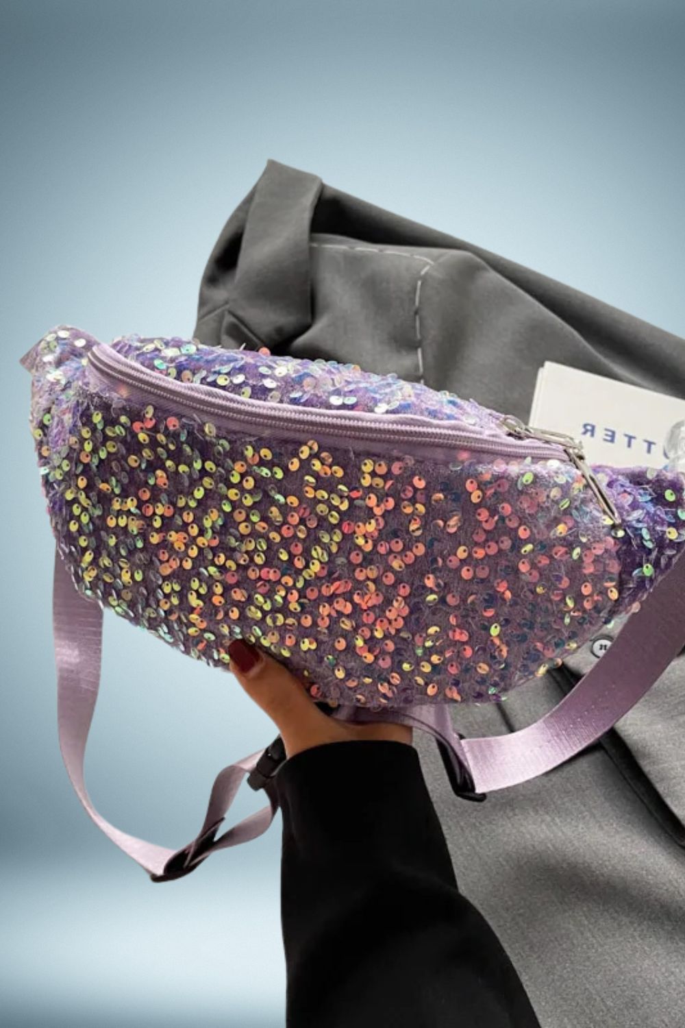 Sac Banane XL Femme Paillette 14