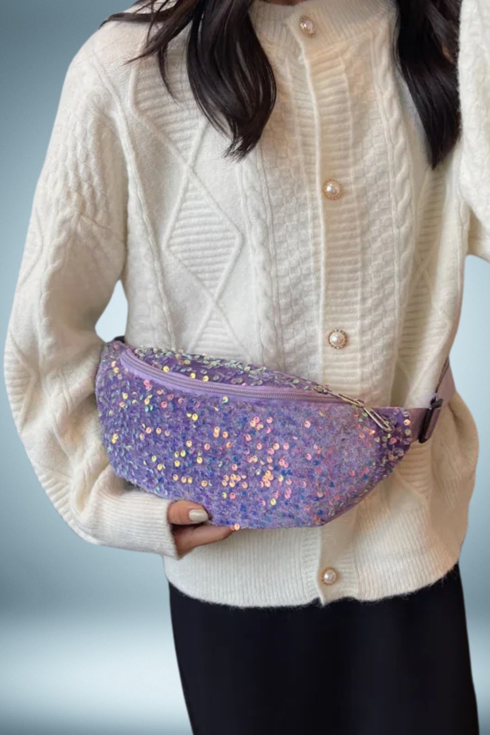 Sac Banane XL Femme Paillette 2