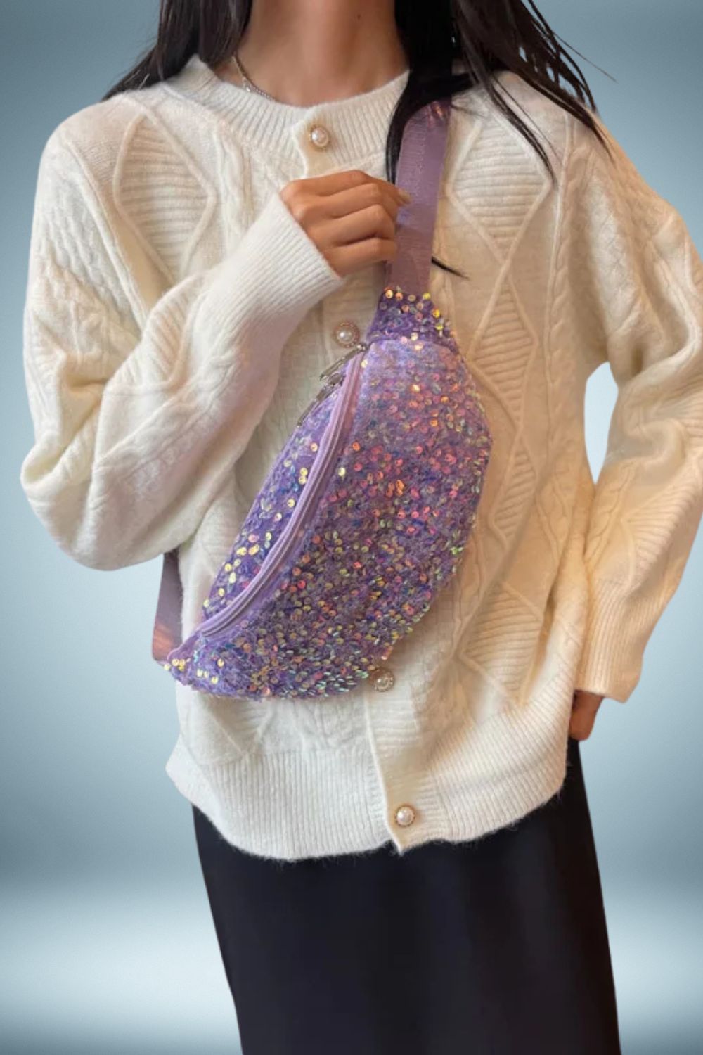 Sac Banane XL Femme Paillette 7