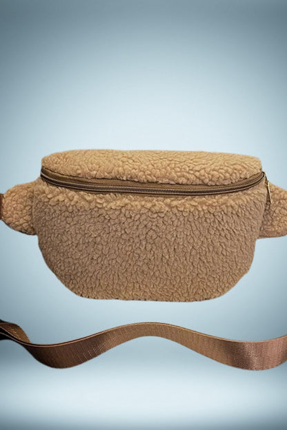 Sac Banane Fourrure Beige 5