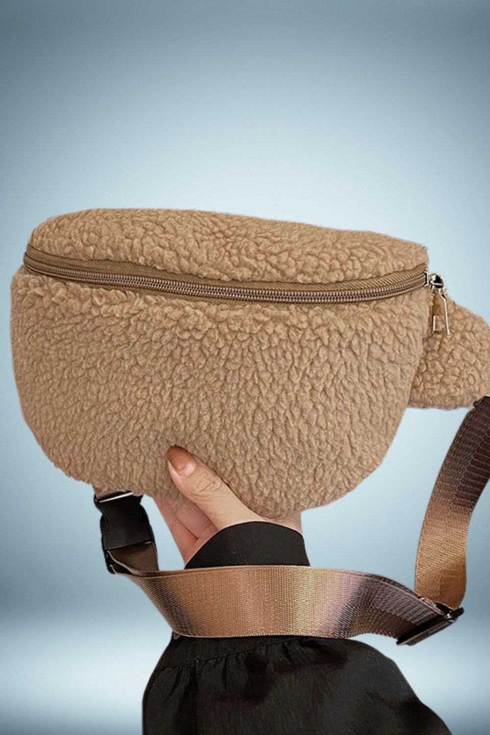 Sac Banane Fourrure Beige 6
