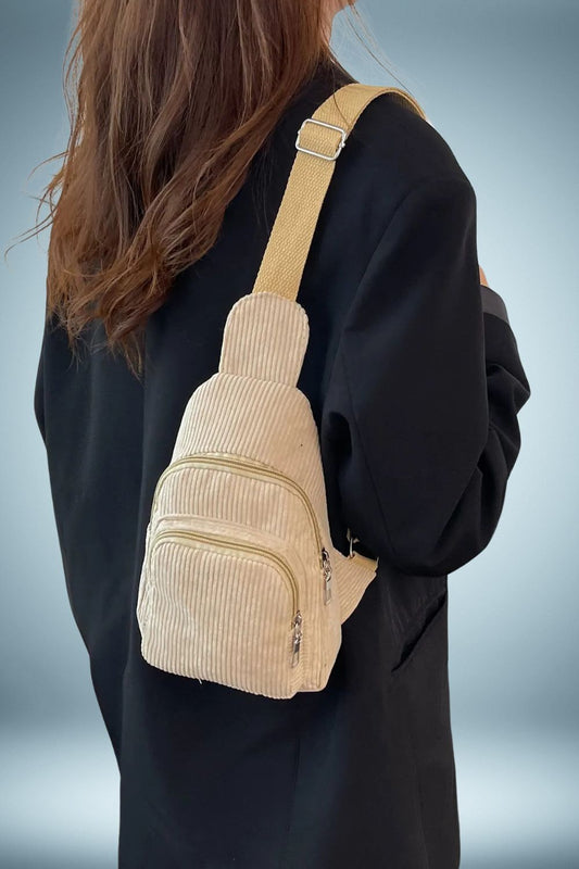 Sac Banane Tissu Beige 1