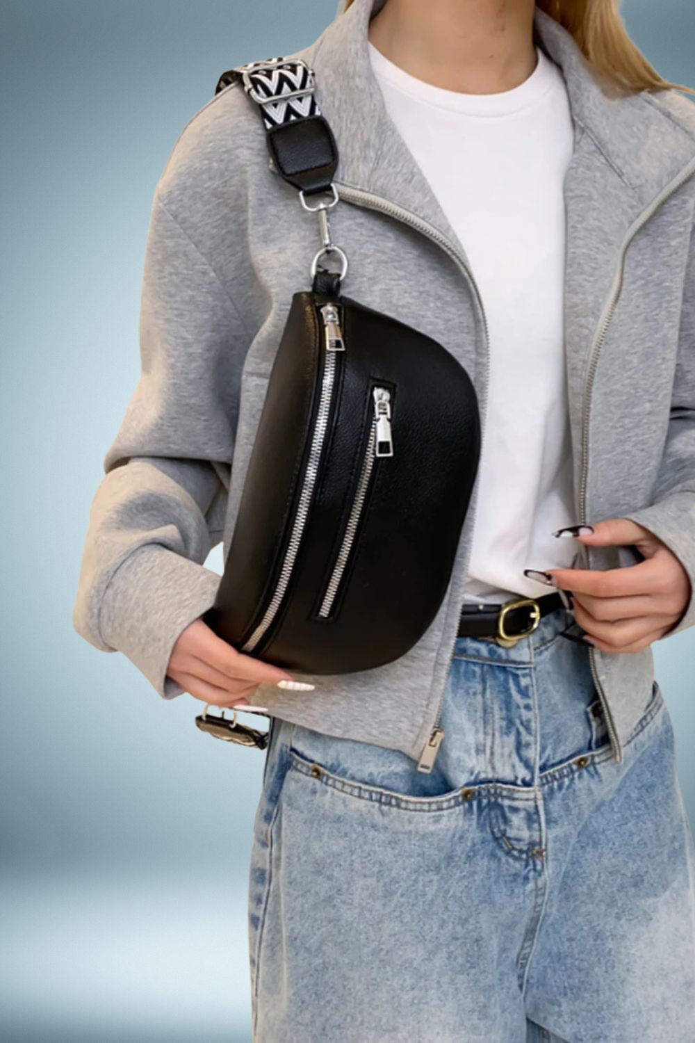 Sac a Main Banane Cuir  2