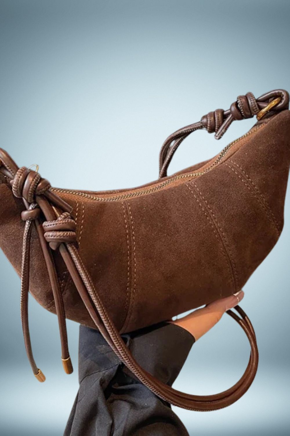 Sac a Main Banane Velours 10