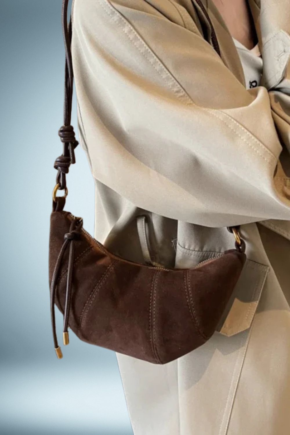 Sac a Main Banane Velours 3