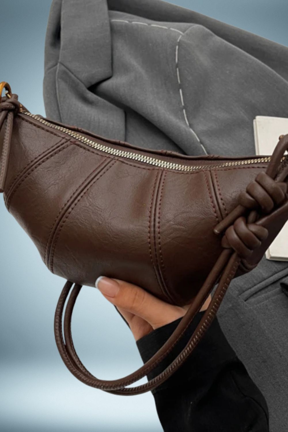 Sac a Main Banane Velours 9