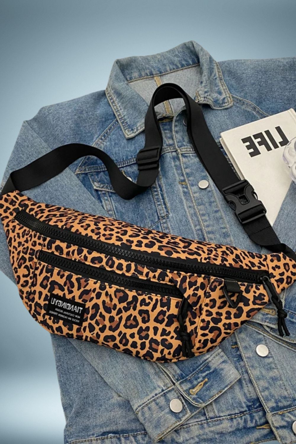 Grand Sac Banane Leopard