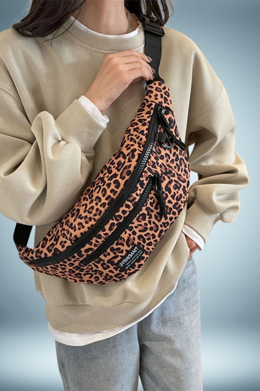 Grand Sac Banane Leopard