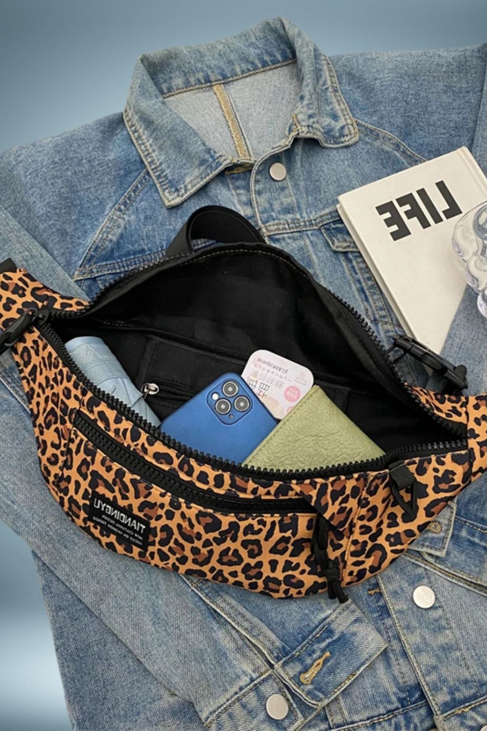 Grand Sac Banane Leopard