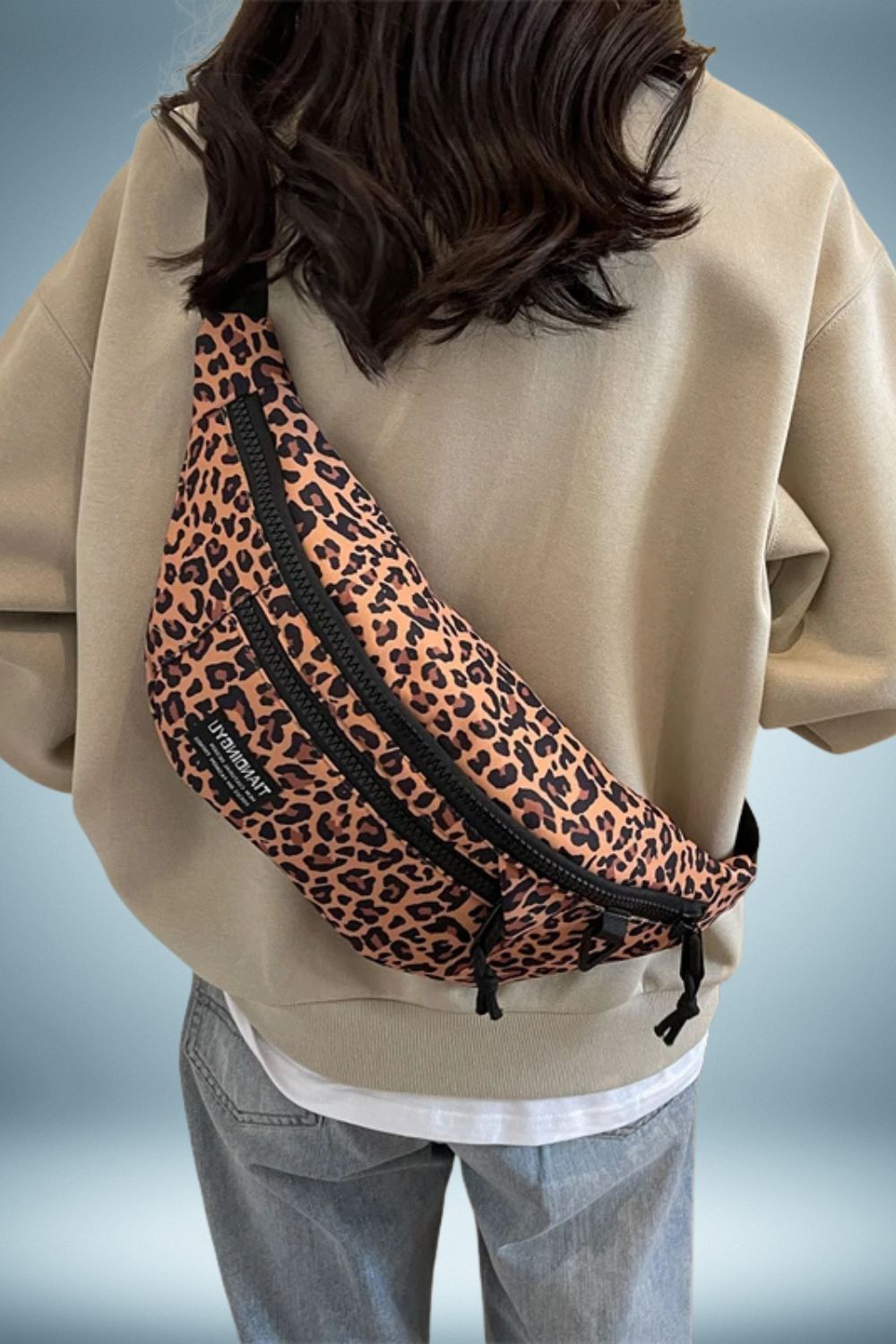 Grand Sac Banane Leopard