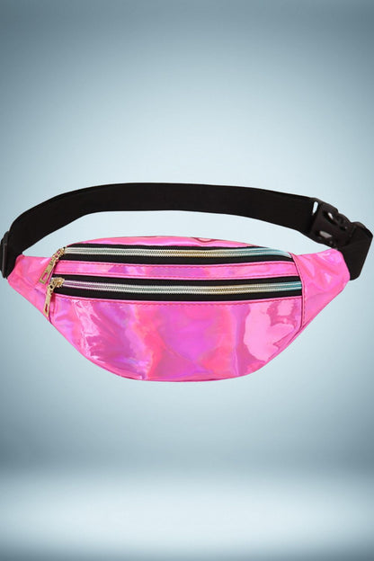 Sac Banane Femme Noir Brillant