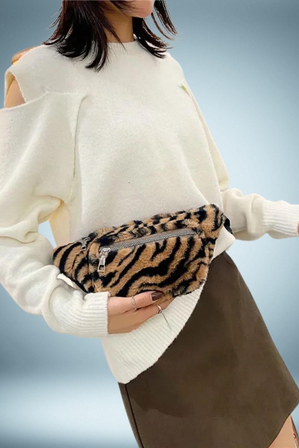Sac Banane Fourrure Leopard