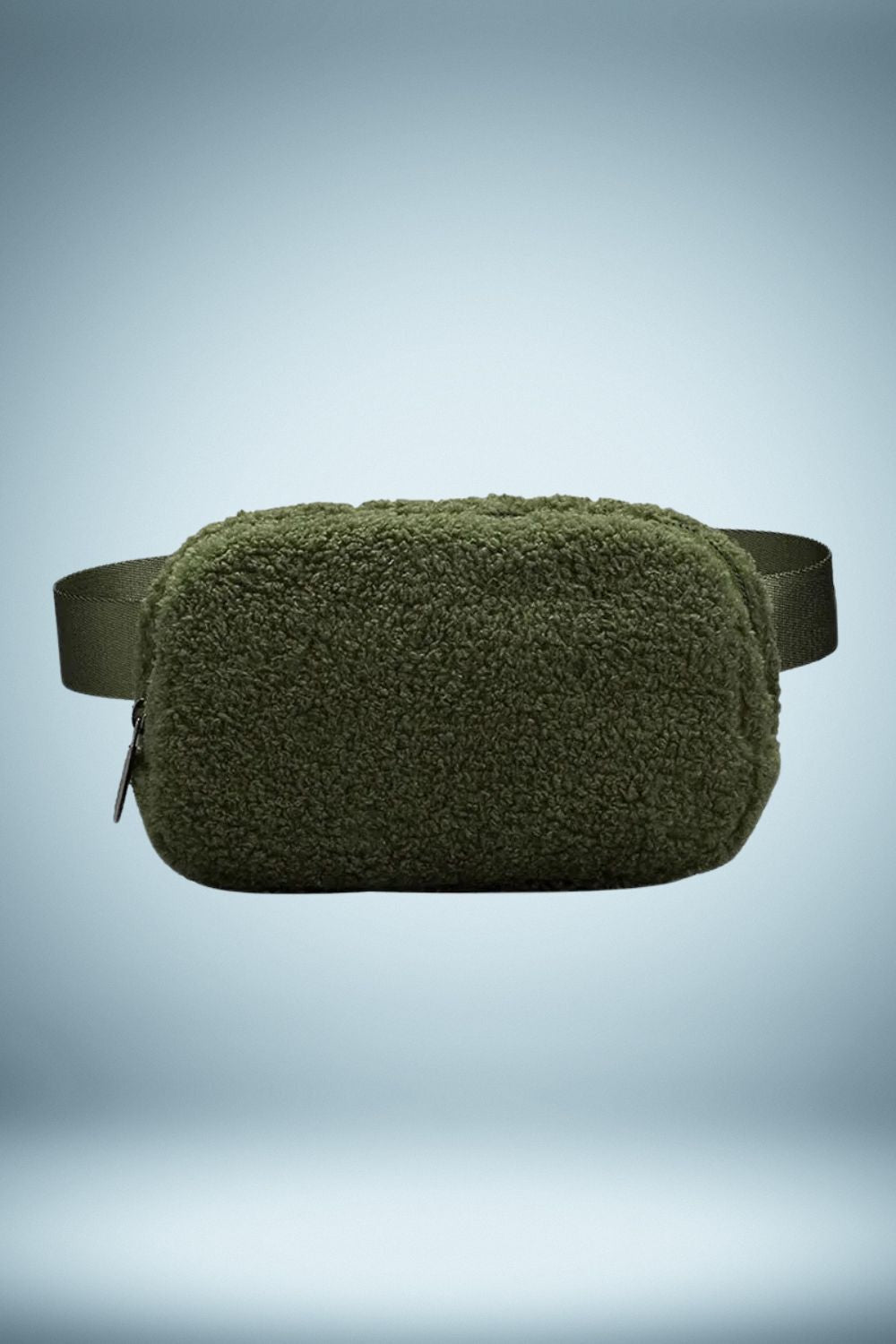 Sac Banane Velours Kaki