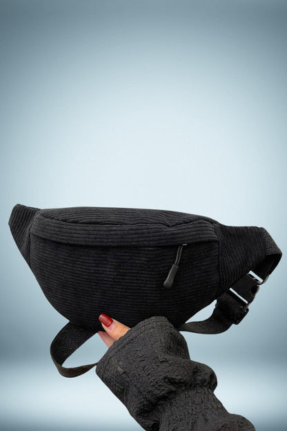 Sac Banane Velours Noir